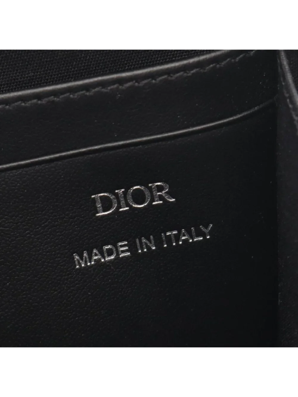 Dior Shoulder Bag Gravity Black Leather Zip Pouch